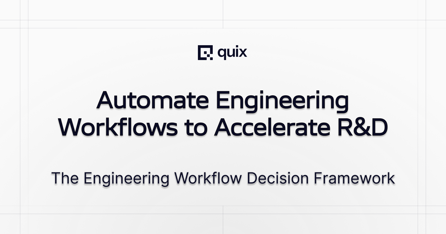 Workflow decision framework